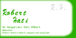robert hati business card