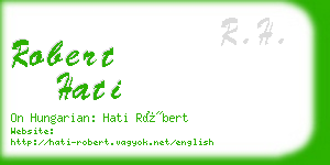 robert hati business card